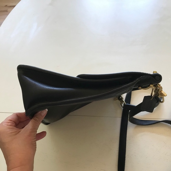 Coach Black Crossbody Bag with Gold Accents - Picture 16 of 16